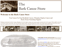 Tablet Screenshot of barkcanoe.com